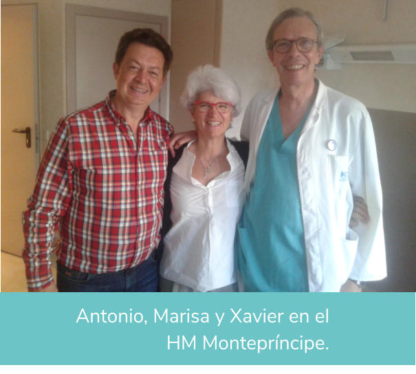 Antonio, Marisa y Xavier en el  HM Montepríncipe.