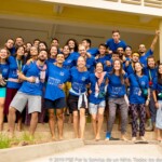 Tous les moniteurs du Welcome Committee, prêts à accueillir les nouveaux moniteurs.