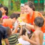 La waterparty est l'une des activités favorites des enfants.