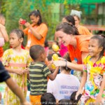 The waterparty is one of the kid's favorite activity.