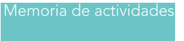 Memoria de actividades