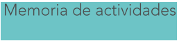 Memoria de actividades